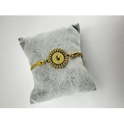 Gold Tuğralı Ayarlanabilir Bileklik